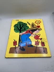 Vintage Playskool "it's Fun To Plant" Piece Wooden Puzzle #275-42, 1973. Fixed Price $12.00.
