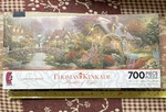 Thomas Kinkade Painter Of Lamplight Bridge 700 Pc Panoramic Puzzle 2008 Ne. Fixed Price $9.99.