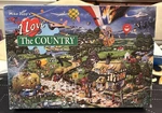 Gibsons Jigsaw Puzzle "i Love The Country" By Artist, Mike Jupp, 1000 Pieces. Fixed Price $30.00.