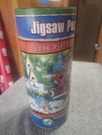 Living High Jigsaw Puzzle Colorful Birds Comes Handy Round Cannister. Fixed Price $9.99.