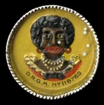 "head Of Black Woman" Embossed Dexterity Puzzle With Advertising Back, C. 1905. Fixed Price $150.00.