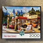 2000 Piece Buffalo Jigsaw Puzzle, "pine Road Service". Fixed Price $12.95.