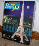 3D Milton Bradley Eiffel Tower Fully Dimensional Puzzle 703 Pieces Complete. Fixed Price $19.95.