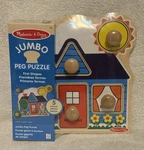 Melissa & Doug First Shapes Jumbo Knob Wooden Peg Puzzle. Fixed Price $14.99.