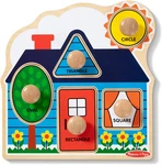 First Shapes Jumbo Knob Puzzle, Wooden Peg For Toddlers, Educational Toy. Fixed Price $23.71.