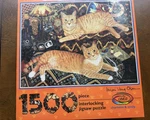 Vintage 1993 Ceaco 1500-PIECE Jigsaw Puzzle Orange Cats New. Fixed Price $40.00.