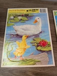Lot Of 7 Vintage Disney Golden Frame Tray Puzzles. Fixed Price $25.00.