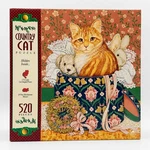 Vintage Golden Country Cat Puzzle 520 Pc Complete Shaped Pieces 1990S. Fixed Price $22.00.