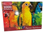 Melissa & Doug 1000 Pc Puzzle 2016 Parrot Rainbow Complete Excellent Cond.. Fixed Price $18.00.