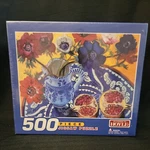 Hoyle 500 Piece Jigsaw Puzzle Flower Fruit, Pottery Art. New And Sealed.. Fixed Price $21.57.