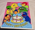 Playskool Board Puzzle Sesame Street 1988 13 Pcs Happy Birthday 315-31. Fixed Price $9.99.