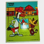 Playskool Wood Tray Puzzle 1980S Quick Draw Mcgraw Baba Looey 18P Hanna Barbera. Fixed Price $10.00.