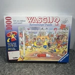 Ravensburger Wasgij 1000 Piece Jigsaw Puzzle #15181 Soccer Madness Futbol Sports. Fixed Price $32.00.