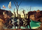 Ravensburger Art Collection Jigsaw Puzzle Swan Reflecting Elephant By Dali. Fixed Price $63.79.