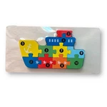 New! Wooden Boat Jigsaw Puzzle With 10 Colorful Interlocking Pieces. Fixed Price $6.30.
