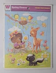 Vintage Whitman Frame-tray Puzzle Spring Flowers Artwork Giordano 1979. Fixed Price $6.38.