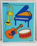 Vintage 1980S Playskool Wood Puzzle Musical Instruments 180-01 To 3 Years B1. Fixed Price $6.00.