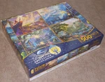 Thomas Kinkade Disney 4 Jigsaw Puzzles Set Sealed. Fixed Price $19.99.