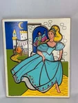 Vintage Playskool Cinderella Wood Puzzle Complete 290-03. Fixed Price $14.00.
