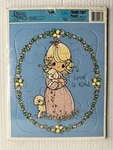 Vtg 1992 Precious Moments Love Is Kind Golden Frame Tray Puzzle New *w/defect*. Fixed Price $8.00.