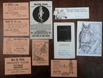 American Novelty & Puzzle Cards C. 1890'S-1920'S Mr. Peanut Lot X 10. Fixed Price $75.00.