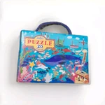 Sea Exploration Children 20 Piece Puzzle Set By Eeboo 11 15 In Ocean Animals. Fixed Price $10.75.