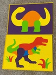 Lot Of 2 Lauri Dinosaur Puzzle Crepe Foam Preschool Daycare Toy T-rex. Fixed Price $32.99.