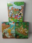 3 Disney Golden 100 Piece Puzzles 1987 Ducktales Mickey Pluto Missing. Fixed Price $19.99.