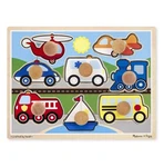Melissa And Doug Jumbo Knob Puzzle Vehicle Shapes & Colors Ages 1+. Fixed Price $21.99.