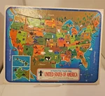 Vintage Golden United States Of America Usa Kids Picture Map Puzzle, 1968. Fixed Price $6.99.