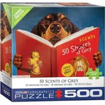 Eurographics 500 Pc Dog PUZZLE-50 Scents Of Grey Large Pieces, New Sealed Box. Fixed Price $12.00.
