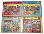 4 Vintage Warren Built Rite Puzzles Complete Birds, Animals, Seasons, Months. Fixed Price $21.97.