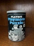 Vintage Sealed Playboy Playtime Puzzle Unopened Original Canister AP109. Fixed Price $90.00.