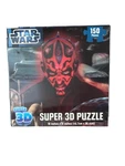 Star Wars Darth Maul Super 3D Jigsaw Puzzle Cardinal (2012) 150 Pcs 18X Nib. Fixed Price $9.99.