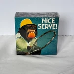 Vtg Springbok Mini Jigsaw Puzzle 7X7 Nice Serve Chimpanzee Tennis Retro Kitsch. Fixed Price $14.99.