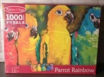 New Puzzle Parrot Bird Rainbow 1000 Piece Melissa & Doug Panoramic Gradient. Fixed Price $14.99.