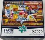 Buffalo Puzzle - Road Trip U.s.a. 300 Pieces Complete. Fixed Price $6.99.