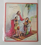 Vintage Childrens Puzzle 6.25X7.25" Religious Jesus 1961 Usa Warner Press T1673. Fixed Price $10.98.