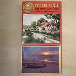 Lot Of 2 500 Piece Warren Talisman & Whitman Good Seal Picture Puzzles 601 4630. Fixed Price $9.99.