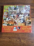 Sunsout 1000 Piece Puzzle Barnyard Families Finished Size 20" X 27" Sealed. Fixed Price $24.95.