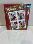 Disney Postage Stamps- Celebration 500 Pc Puzzle By Buffalo Games Pre-owned. Fixed Price $18.00.