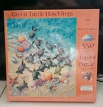 Green Turtle Hatchlings By Sherry Vintson 550 Pc Sunsout 15.5" X 18" Puzzle New. Fixed Price $10.87.