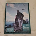 Milton Bradley Outward Bound Norman Rockwell 1000 Piece Textured Puzzle. Fixed Price $20.00.