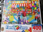 Master Pieces Puzzle 400 Family Time "winning Throws" 18X24. Fixed Price $14.50.