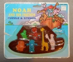 Noah And His Friends Puzzle & Stencil - New. Fixed Price $9.99.