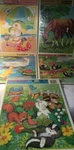 Vtg Lot 5 Animal Horse Duck Bunny Whitman Golden Frame Tray Puzzle Skunk Raccoon. Fixed Price $28.95.