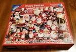 "crazy Santas" Jigsaw 1000 Piece White Mountain Puzzles - Used. Fixed Price $12.95.