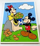 Vintage Playskool Mickey & Minnie 10 Piece Wooden Puzzle 190-27. Fixed Price $14.99.
