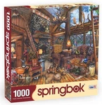 Springbok The Hunting Lodge 1000 Piece Jigsaw Puzzle 30X24 Made Usa. Fixed Price $14.00.