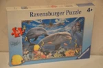 Ravensburger Puzzle Caribbean Smile #095933 60 Pieces Dolphins. Fixed Price $14.00.